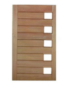 Porta Pivotante Mexicana Horizontal para 5 Vidros