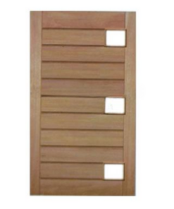 Porta Pivotante Mexicana Horizontal para 3 Vidros